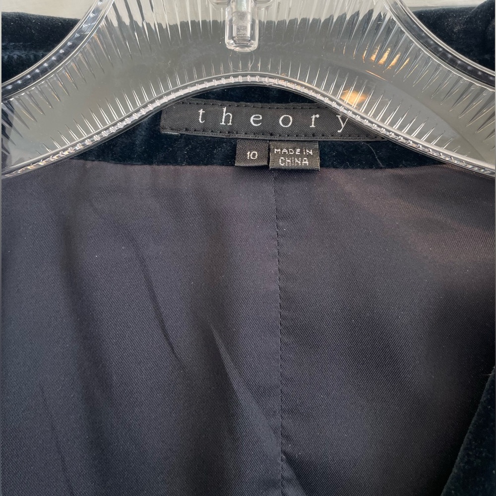 Theory Blue Velvet Blazer - Picture 4 of 5